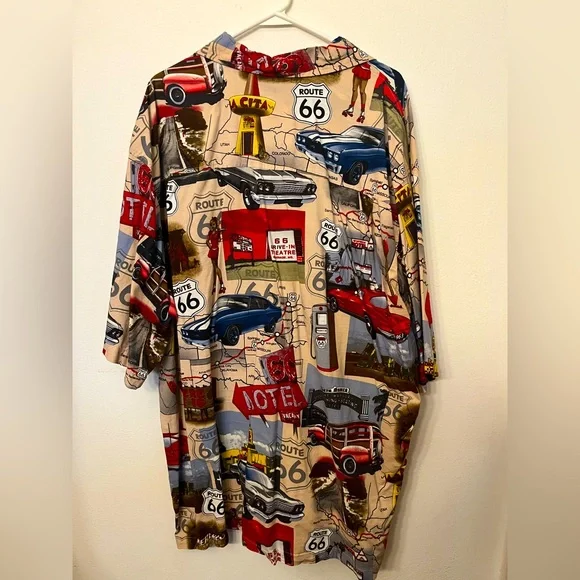 DAVID CAREY ROUTE 66 MENS SHIRT - Picture 2 of 3